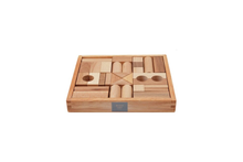 Load image into Gallery viewer, Wooden Natural Blocks in Tray, 30 Pieces