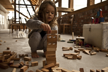 Load image into Gallery viewer, Wooden Natural Blocks in Tray, 30 Pieces