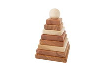 Load image into Gallery viewer, Wooden Natural Pyramid