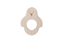 Load image into Gallery viewer, Wooden Natural Teethers Penguin